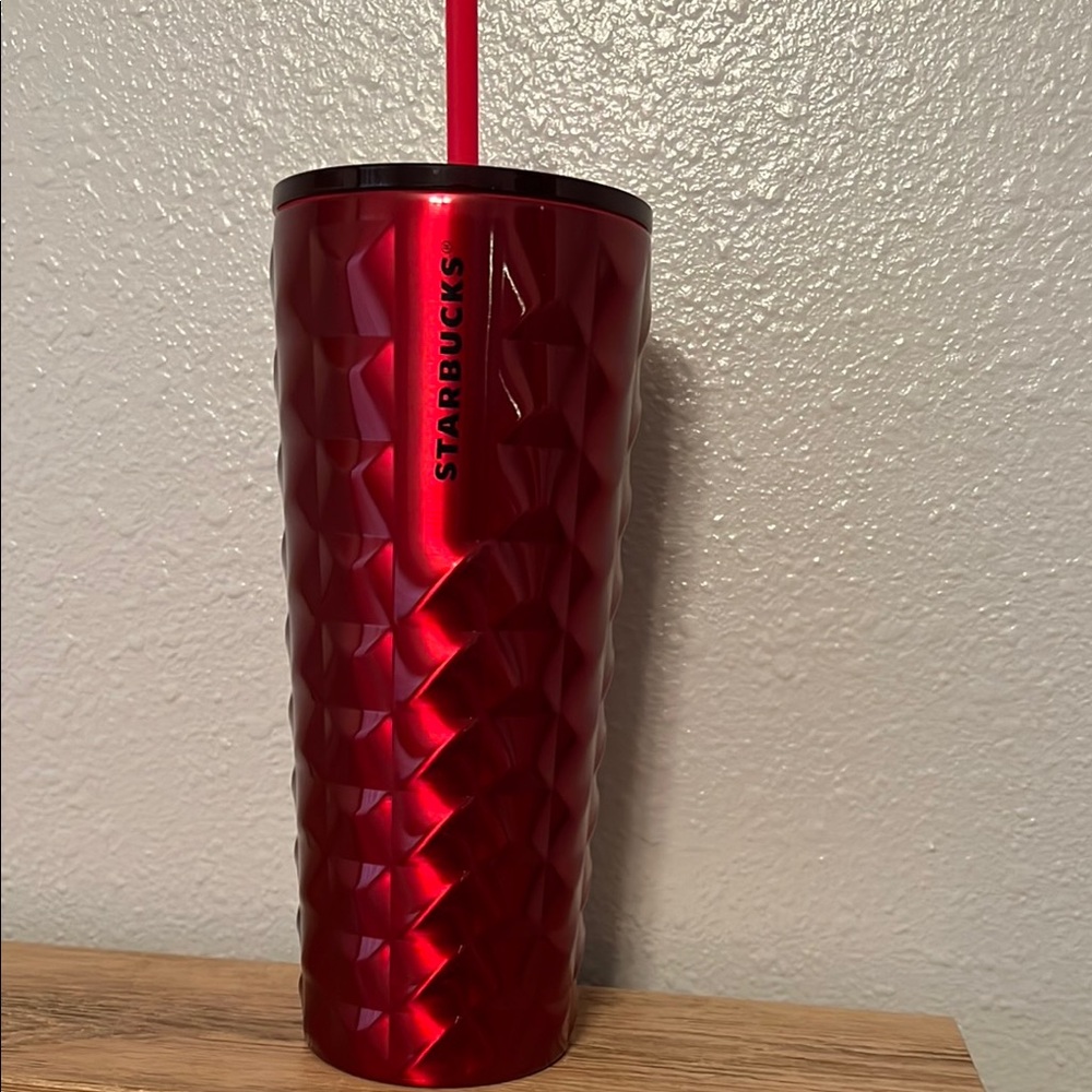 Starbucks Red Tumbler with Straw